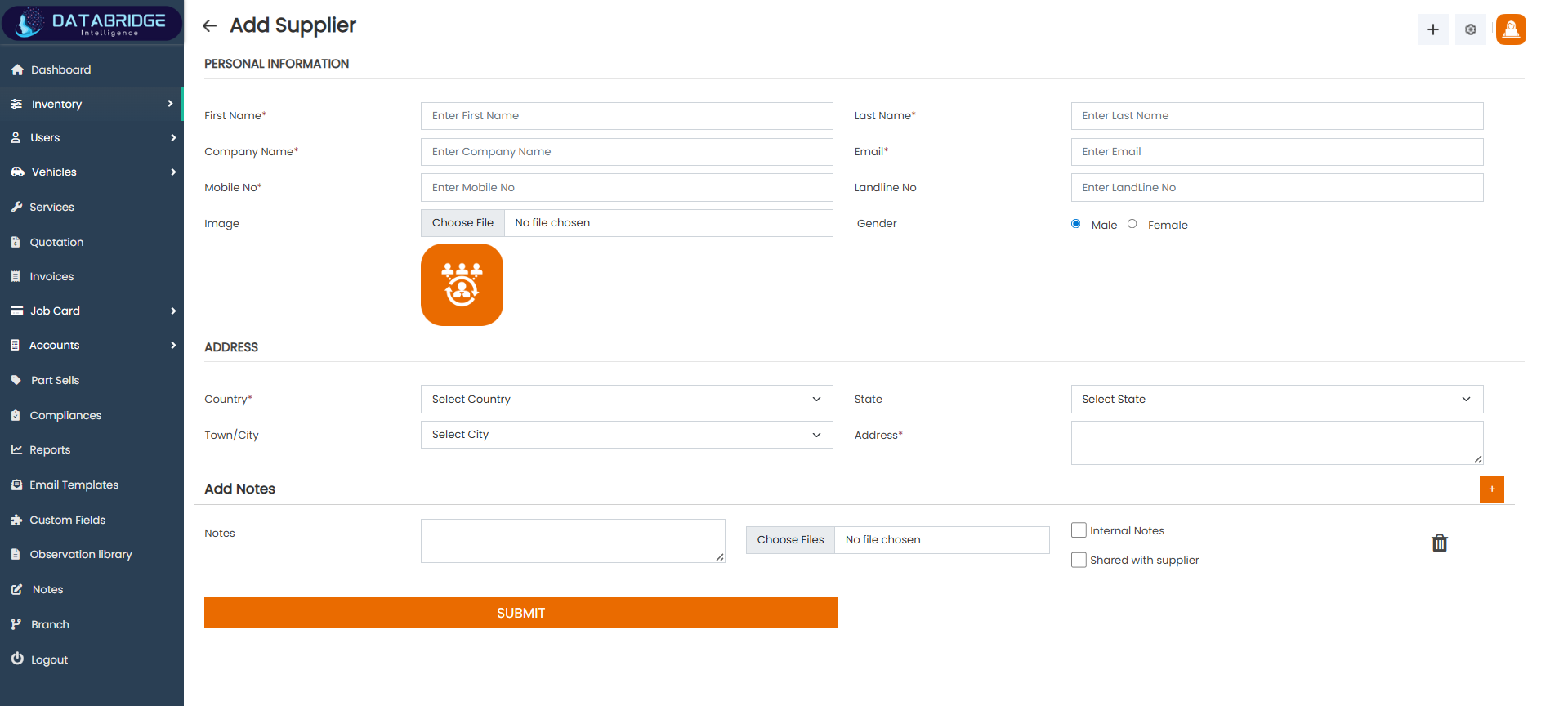 Dashboard & Inventory Image